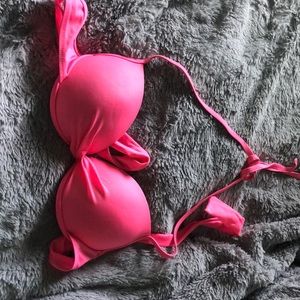 Pink bikini top